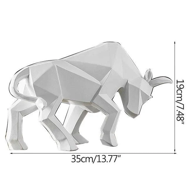 Horse and Bull Nordic Origami Abstract Resin Geometric Crafts Sculptures and Statues Gift -