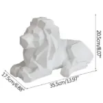 Horse and Bull Nordic Origami Abstract Resin Geometric Crafts Sculptures and Statues Gift
