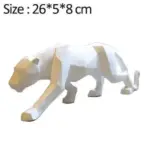 Horse and Bull Nordic Origami Abstract Resin Geometric Crafts Sculptures and Statues Gift