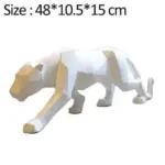 Horse and Bull Nordic Origami Abstract Resin Geometric Crafts Sculptures and Statues Gift