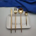 Hot Sale 4 pieces Mirror light Portuguese Dinnerware 304 Stainless Steel Western Cutlery Kitchen Food Tableware 74264972 34f8 44ee 8d84 cacc647e7662