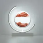 Hourglass Table Lamp with LED Lighting tag1