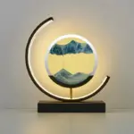 Hourglass Table Lamp with LED Lighting tag1