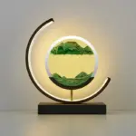 Hourglass Table Lamp with LED Lighting tag1