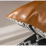 Housse de coussin en Faux cuir taie d oreiller moderne imitation cuir pais marron Boho solide bae411a4 41cc 4c41 ad8b 6b7d13ed0d49