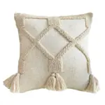 Housse de coussin style boh mien taie d oreiller avec pompon Beige nordique lombaire d coration 18a81e58 2061 4d10 9190 5c134e93018a