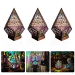 Houten Hollow Led Projectie Night Lamp Bohemian Kleurrijke Projector Bureaulamp Huishoudelijke Home Decor Vakantie Sfeer Verlichting 1a4a5f54 83ca 4745 b175 543530fba817