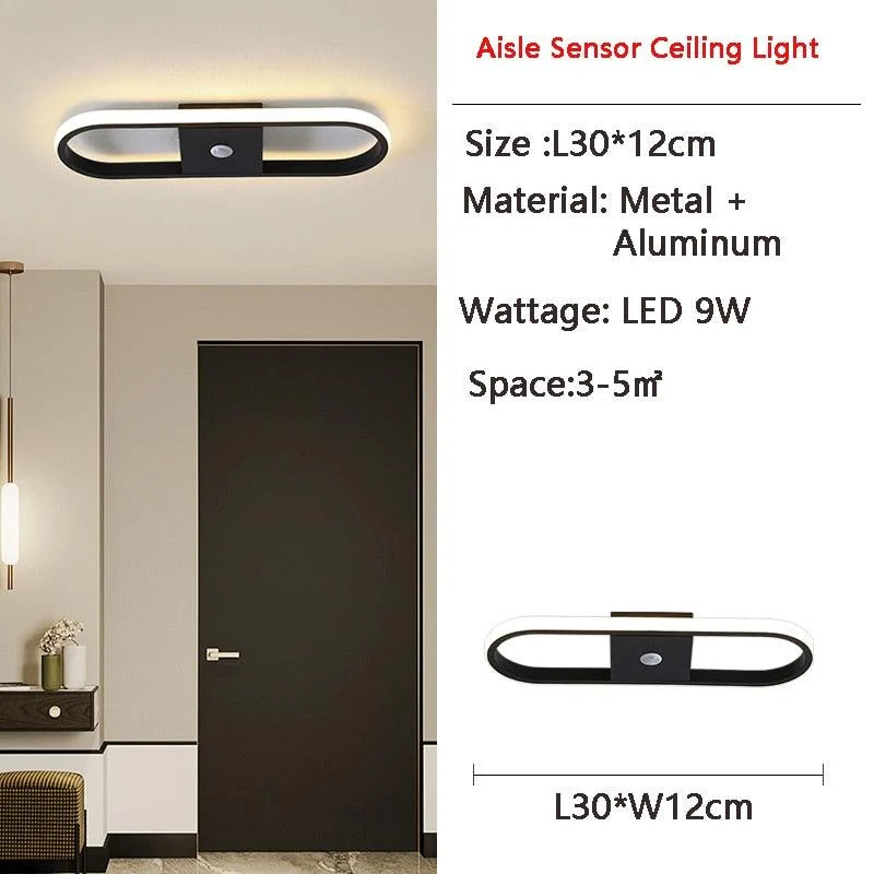 Human PIR Motion Sensor LED Ceiling Lamp for Bedroom Corridor -  - #tag1#