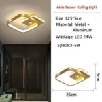 Human PIR Motion Sensor LED Ceiling Lamp for Bedroom Corridor tag1