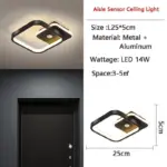 Human PIR Motion Sensor LED Ceiling Lamp for Bedroom Corridor tag1