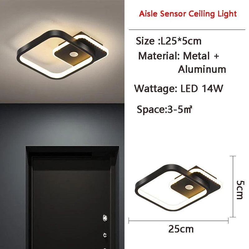 Human PIR Motion Sensor LED Ceiling Lamp for Bedroom Corridor -  - #tag1#