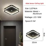Human PIR Motion Sensor LED Ceiling Lamp for Bedroom Corridor tag1