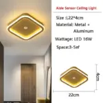 Human PIR Motion Sensor LED Ceiling Lamp for Bedroom Corridor tag1