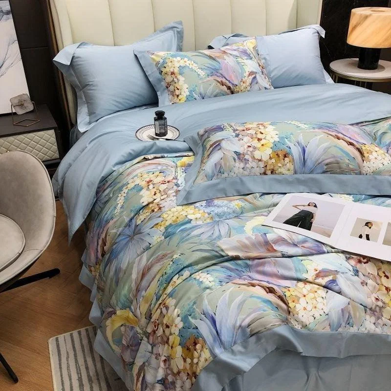 Hydrangea Haven Duvet Cover Set (Egyptian Cotton) -  - #tag1#