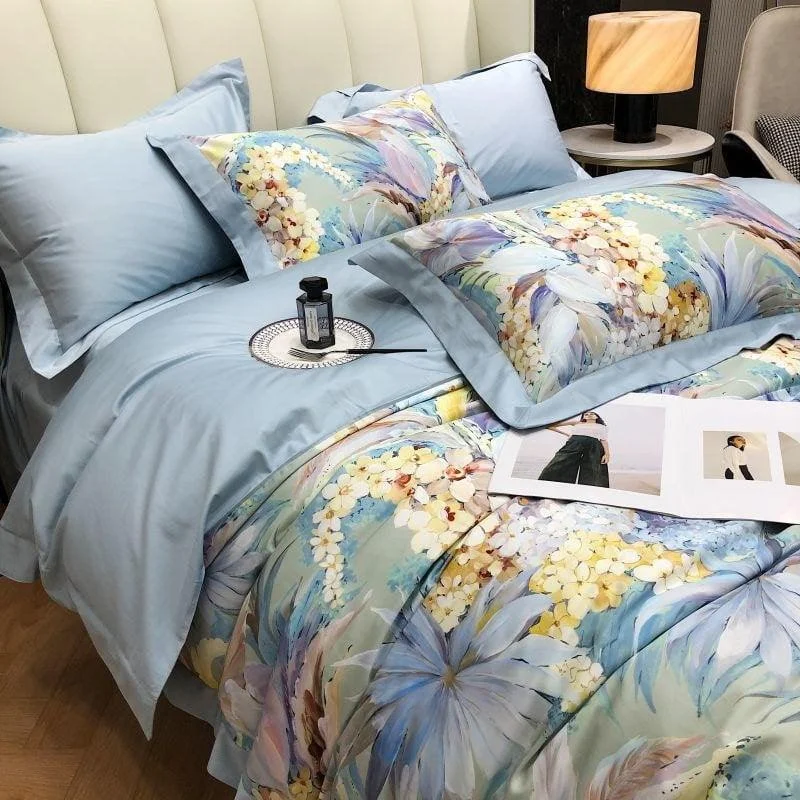 Hydrangea Haven Duvet Cover Set (Egyptian Cotton) -  - #tag1#