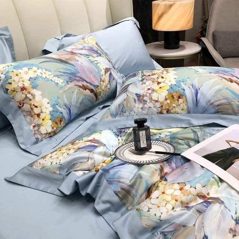 Hydrangea Haven Duvet Cover Set (Egyptian Cotton) -  - #tag1#