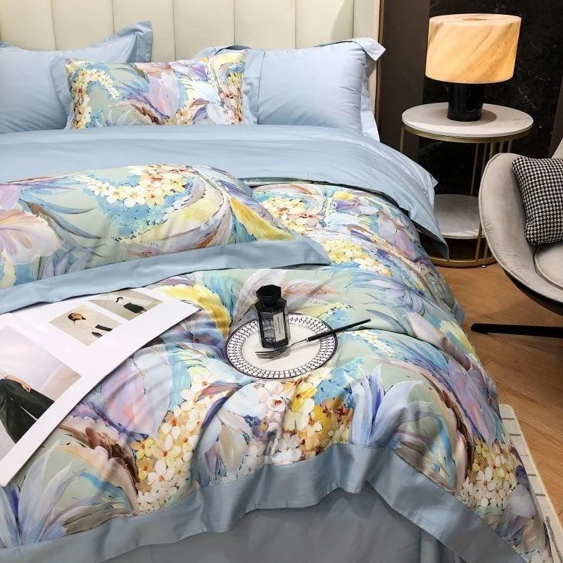 Hydrangea Haven Duvet Cover Set (Egyptian Cotton) -  - #tag1#