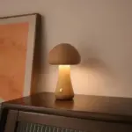 INS LED Night Light With Touch Switch Wooden Cute Mushroom Bedside Table Lamp For Bedroom Childrens fd3bd8f9 96a9 40df 956c 6dae6a75bab6