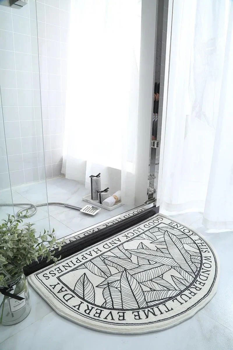 INS Style Non-Slip Bath Mat: Absorbent Carpet for Living Room & Bathroom -