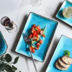 Ice Cracking Glaze Ceramic Tableware Household Dishes Rice Bowls Steamed Fish Dishes Porcelain Blue Dinner Plates 3849e2b6 8629 41cc b070 486efcf8ed93