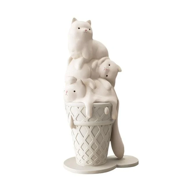 Ice Cream Cat Decor - Homeko