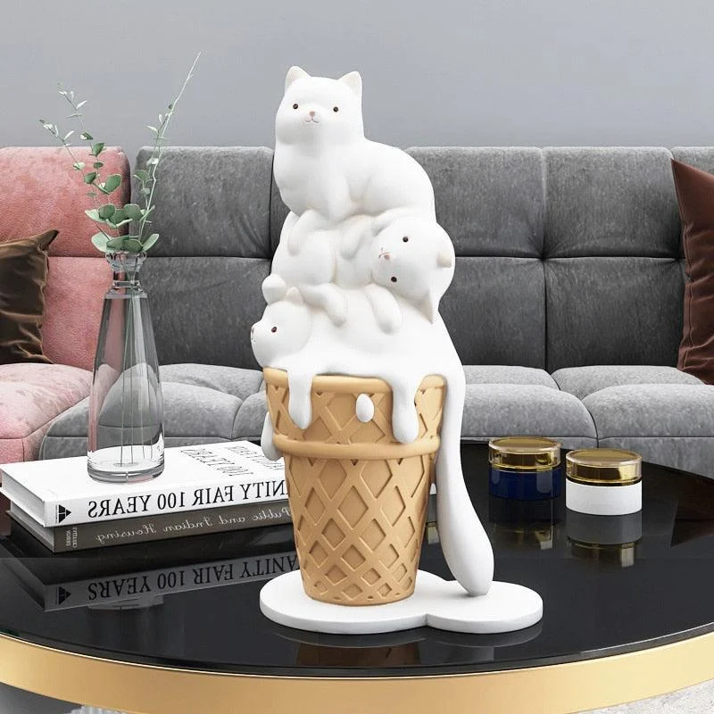 Ice Cream Cat Decor - Homeko