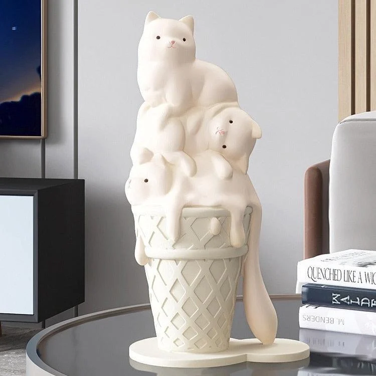 Ice Cream Cat Decor - Homeko