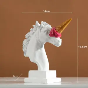 Ice Cream Horn Unicorn Sculpture