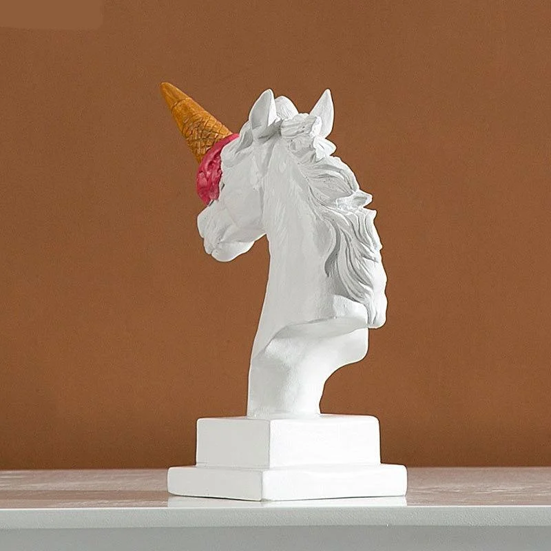 Ice Cream Horn Unicorn Sculpture -