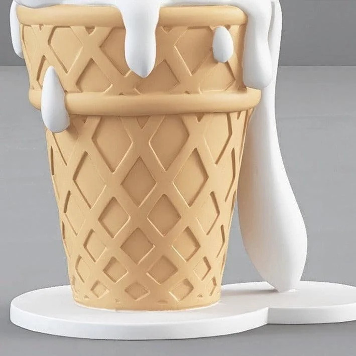 Ice Cream Melting Cat Sculpture -