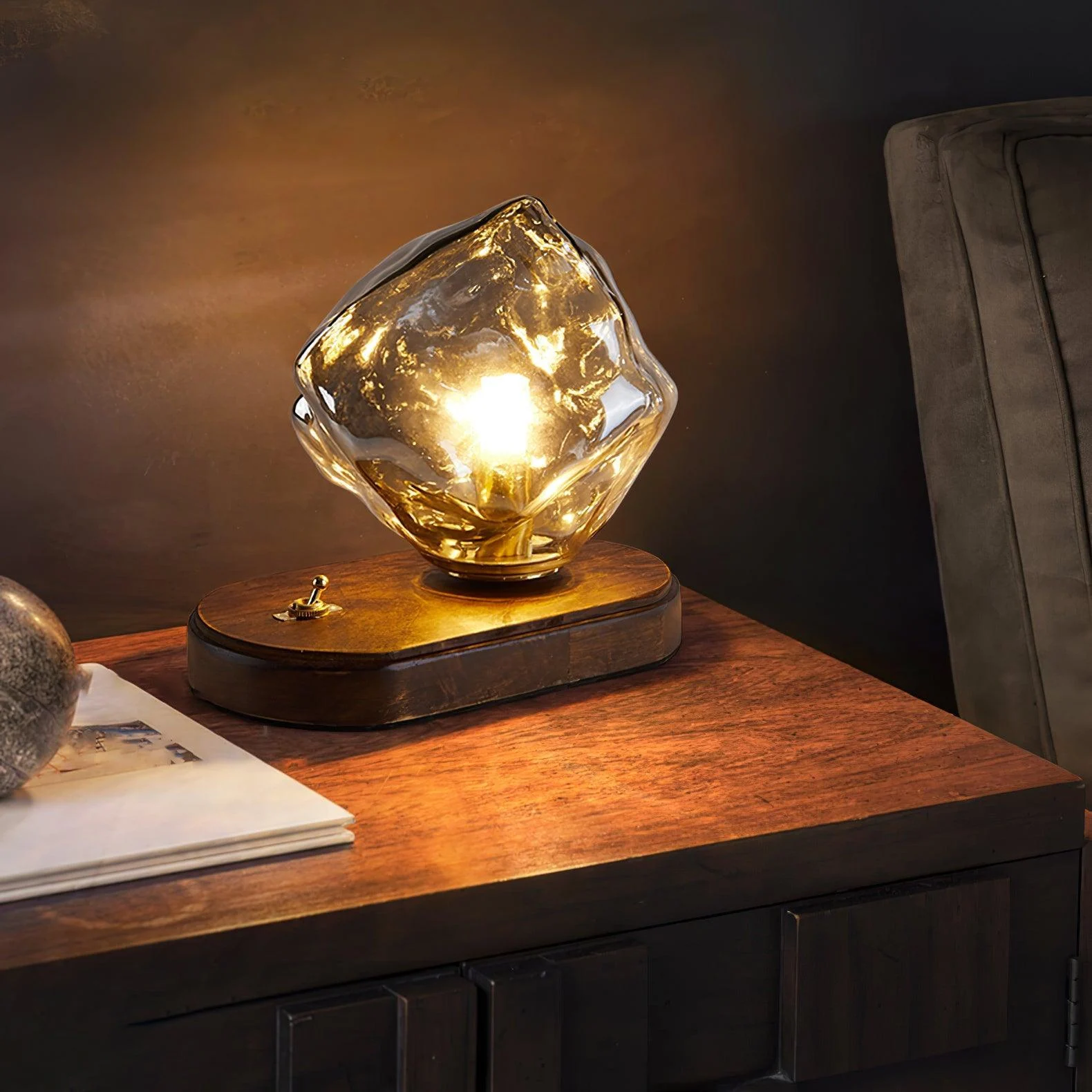 Ice Stone Glass Table Lamp 11