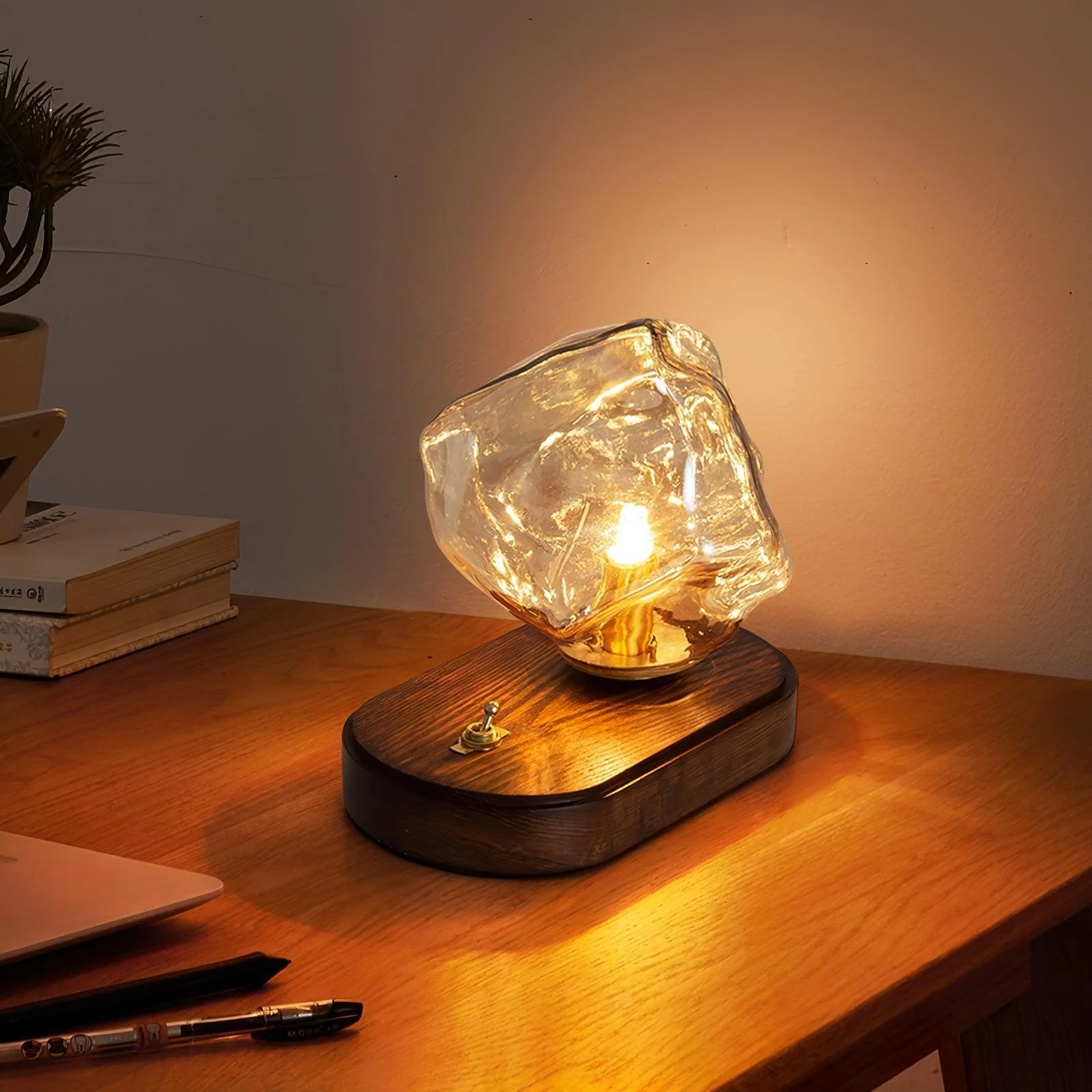 Ice Stone Glass Table Lamp 24