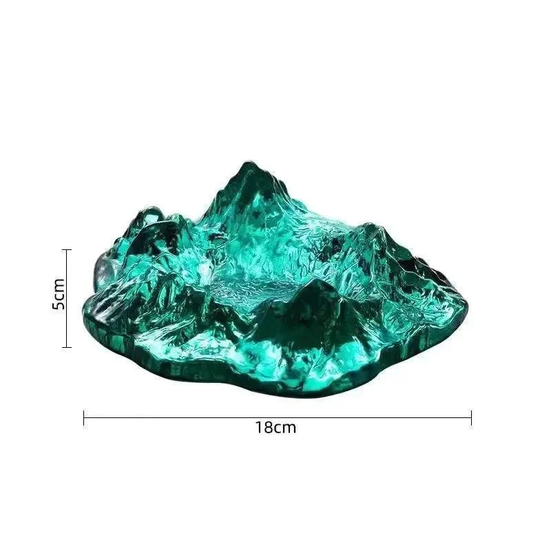Ice Style Mountain Glass Ashtray Decoration -  - #tag1#
