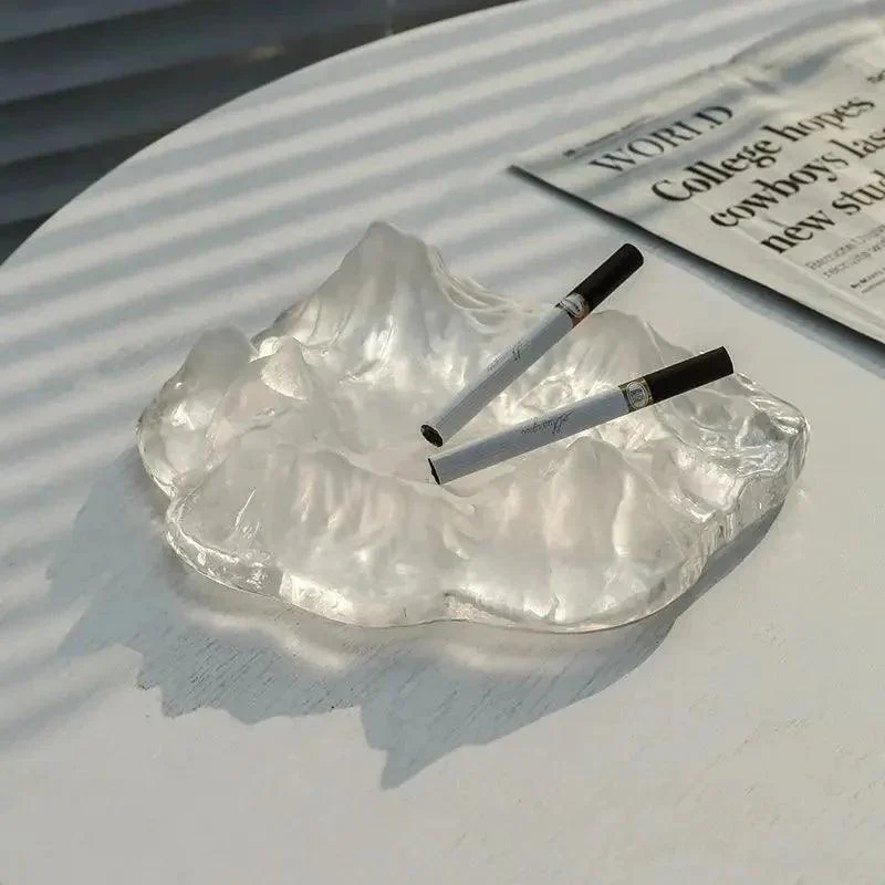 Ice Style Mountain Glass Ashtray Decoration -  - #tag1#