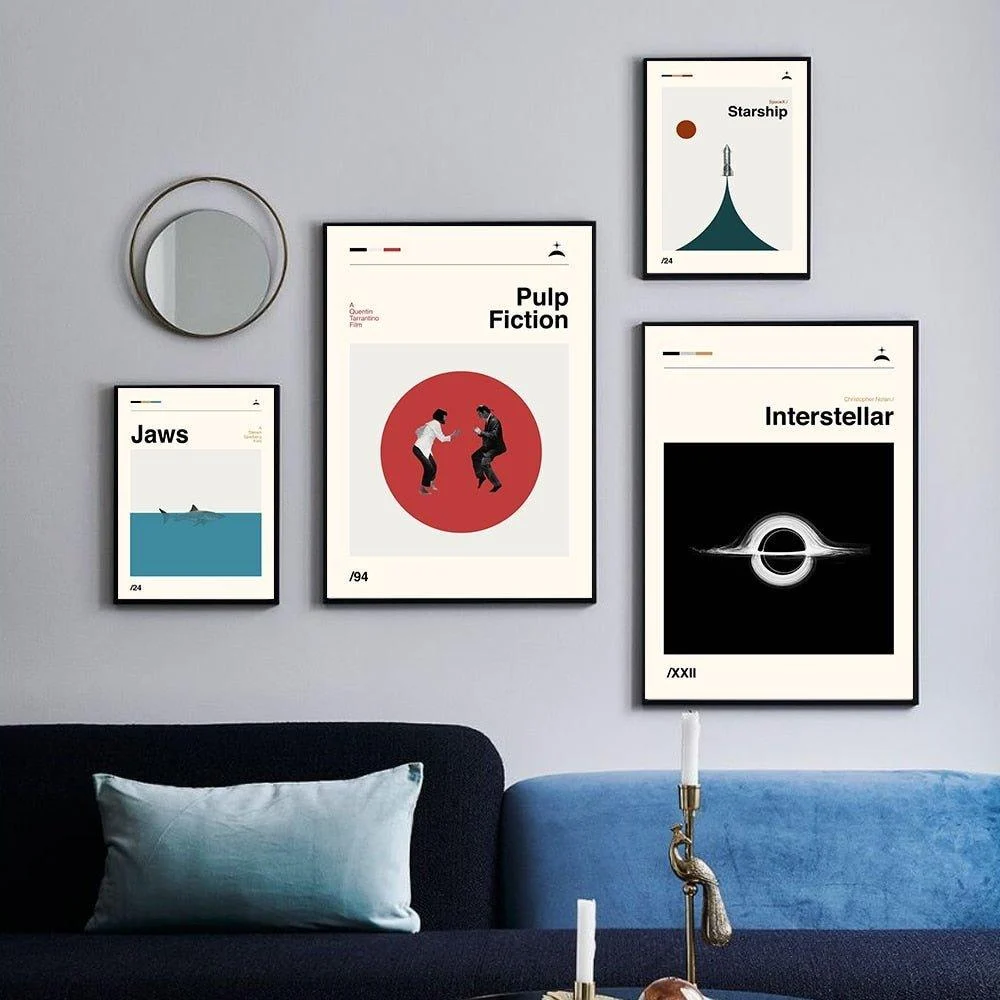 Iconic Films Retro Wall Art Canvas Posters -  - #tag1#