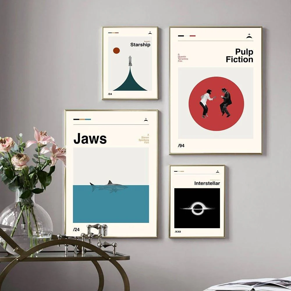 Iconic Films Retro Wall Art Canvas Posters -  - #tag1#