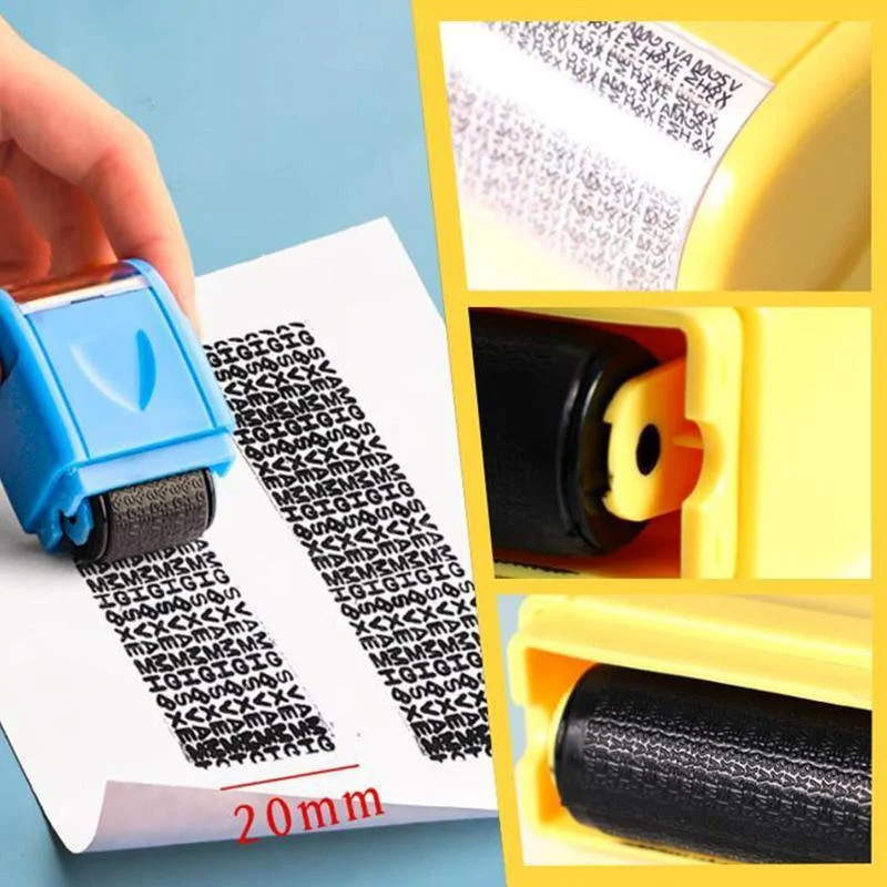 Identity Theft Protection Privacy Seal Roller Stamp -  - #tag1#