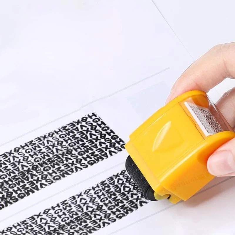 Identity Theft Protection Privacy Seal Roller Stamp -  - #tag1#
