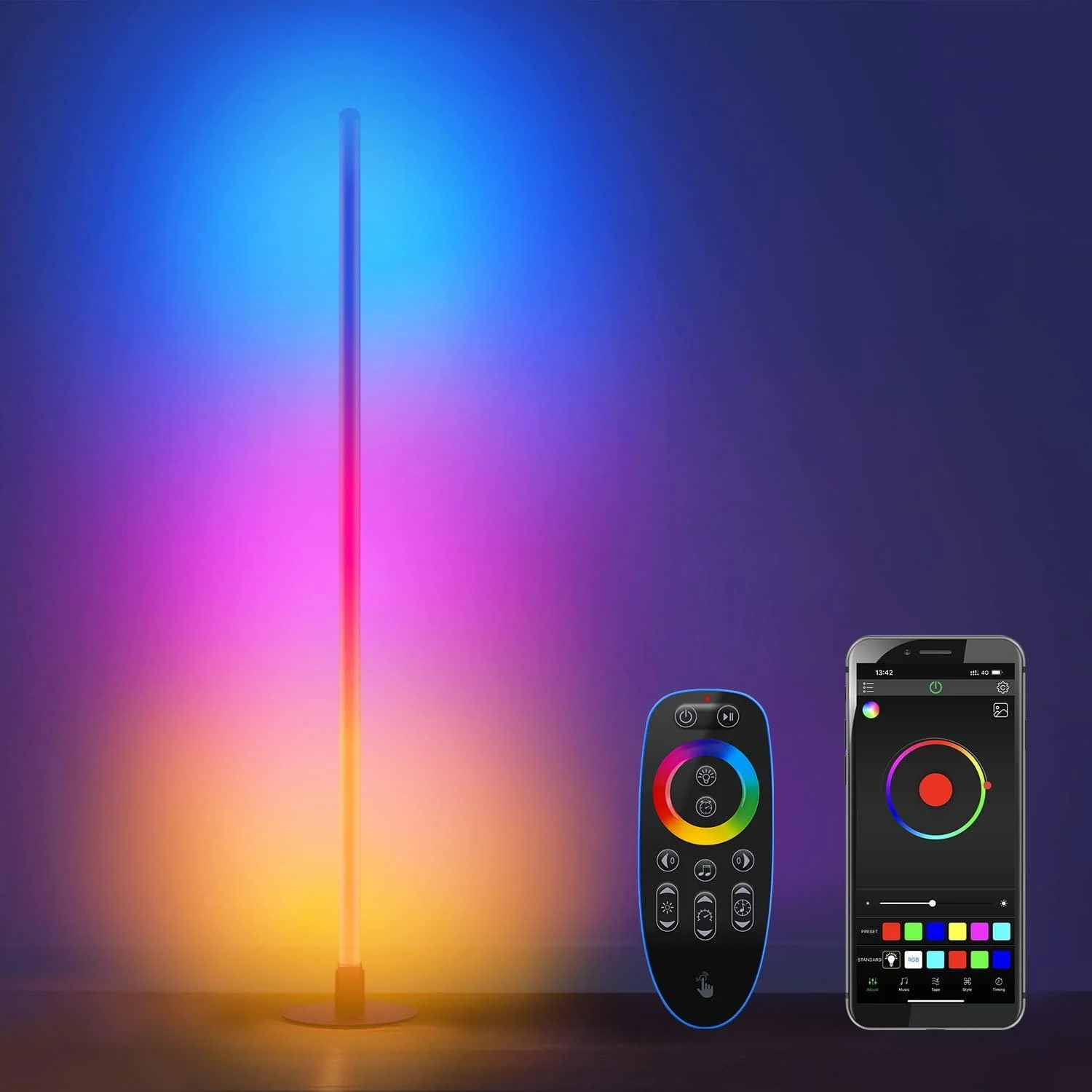 Illuminated Corner Lamp with 360 Degree LED -  - #tag1#