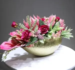 Indigo Orchid Arrangement with Vase