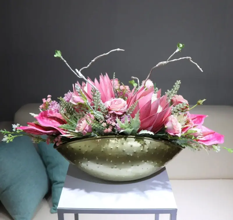 Indigo Orchid Arrangement with Vase