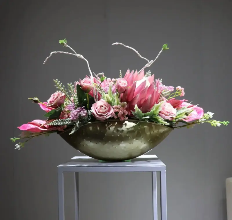 Indigo Orchid Arrangement with Vase