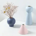 Indoor flower pots decorative Nordic Morandi Ceramic Flowers Vase Minimalist Abstract Solid Color Flowerpot Home Decor 622903dd c194 4be2 aad0 aa60140423c1