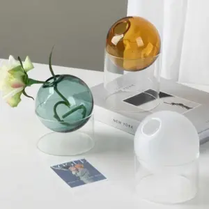 Indoor Colorful Glass Hydroponic Vase - 