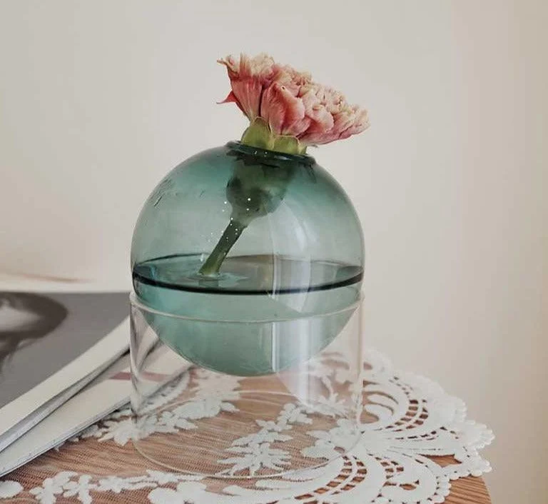 Indoor Colorful Glass Hydroponic Vase -