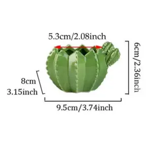 Indoor Green Cactus Pot Planter - 