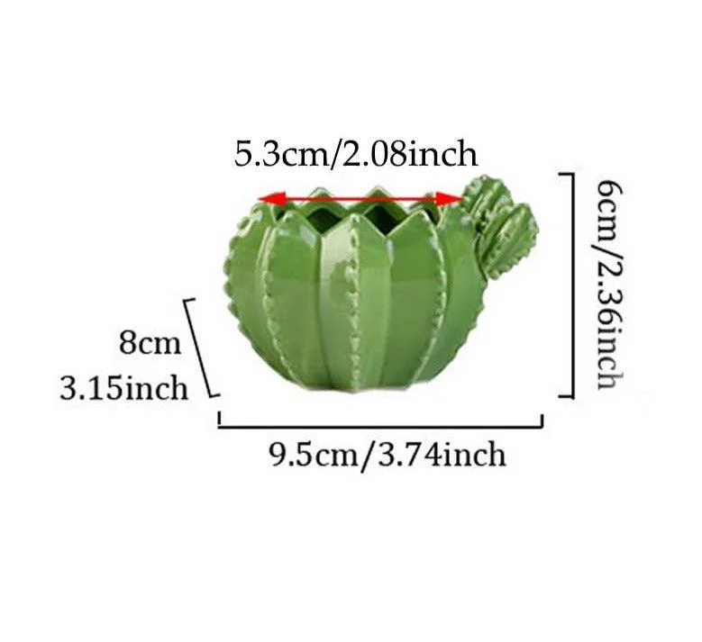 Indoor Green Cactus Pot Planter -