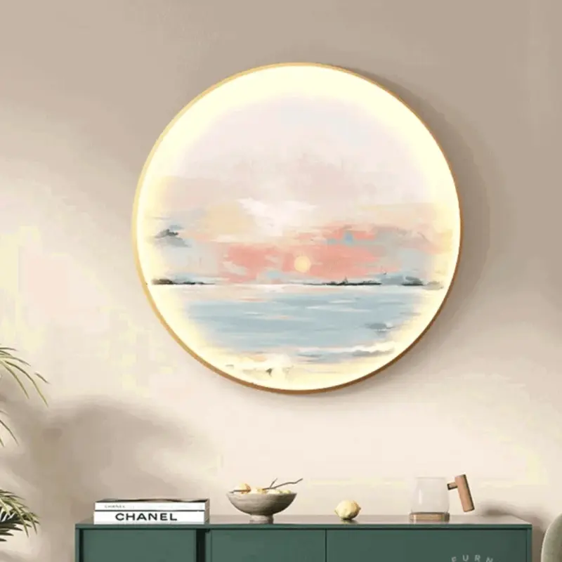Indoor Landscape Painting Wall Lamp