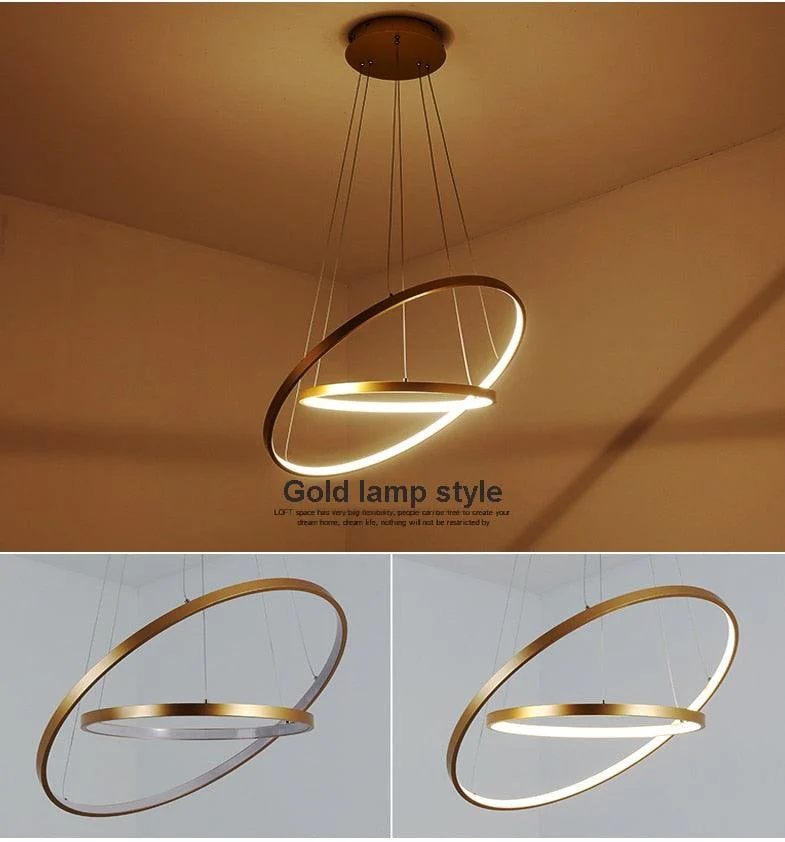 Indoor Modern Circular Ring Chandelier -  - #tag1#