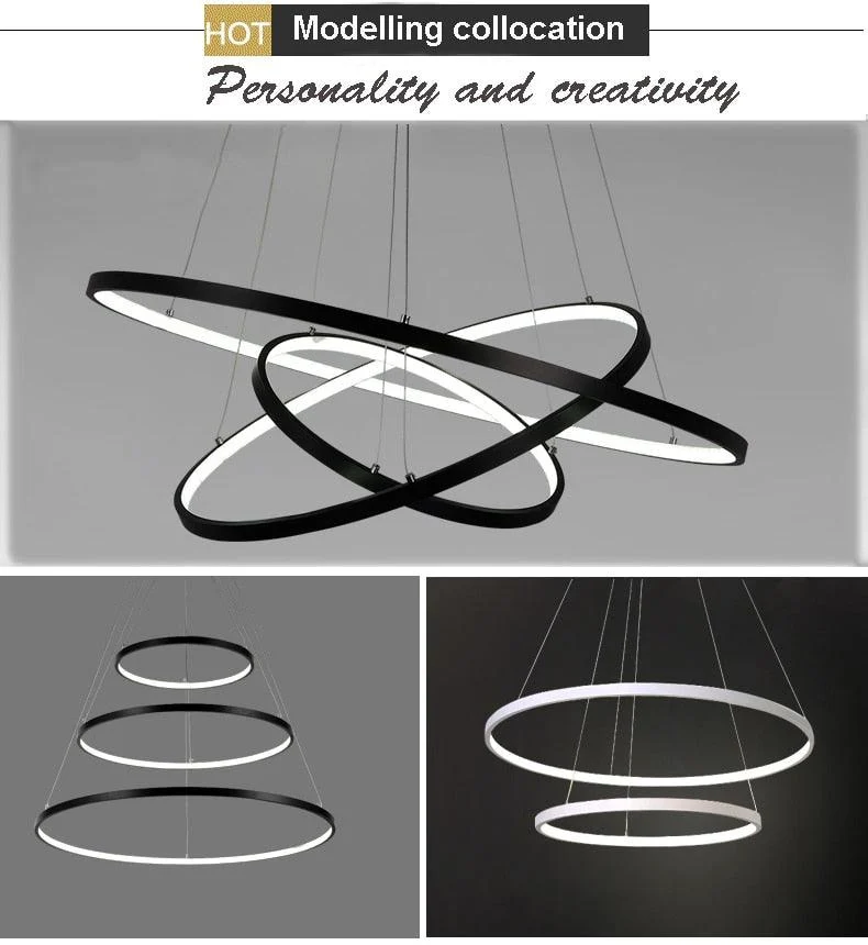 Indoor Modern Circular Ring Chandelier -  - #tag1#